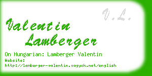valentin lamberger business card